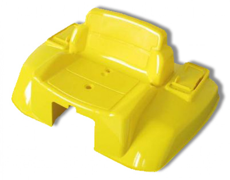 Rolly Toys - Schutzblech John Deere mit Sitz für Junior Line (gelb)